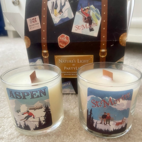 PartyLite Wooden Wick Vacation Candle Duo